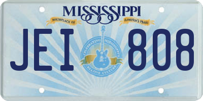 MS license plate JEI808