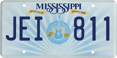 MS license plate JEI811