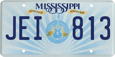 MS license plate JEI813