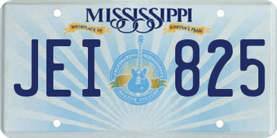 MS license plate JEI825