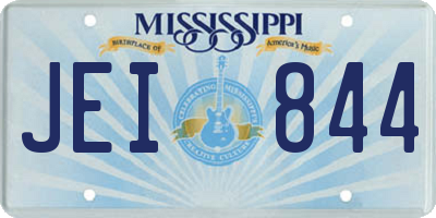 MS license plate JEI844