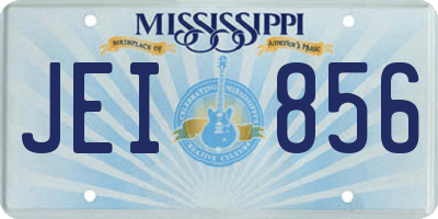 MS license plate JEI856