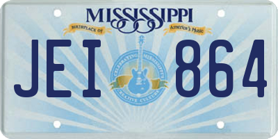 MS license plate JEI864