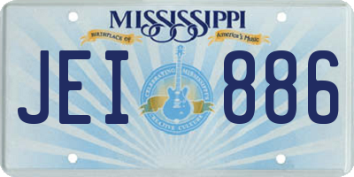 MS license plate JEI886