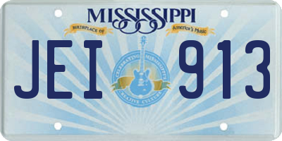 MS license plate JEI913