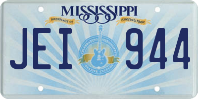 MS license plate JEI944