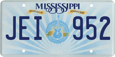 MS license plate JEI952