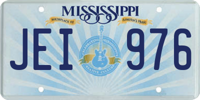 MS license plate JEI976