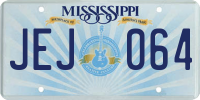 MS license plate JEJ064