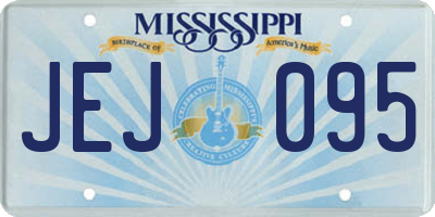 MS license plate JEJ095