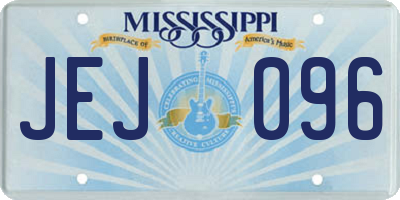 MS license plate JEJ096