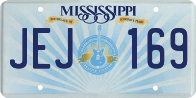 MS license plate JEJ169