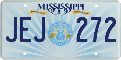 MS license plate JEJ272