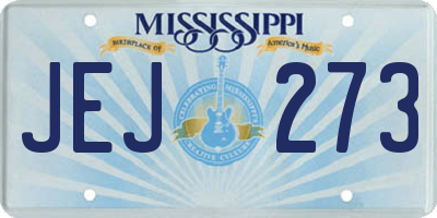 MS license plate JEJ273