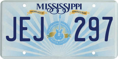 MS license plate JEJ297