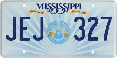 MS license plate JEJ327
