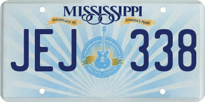 MS license plate JEJ338