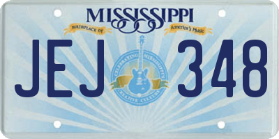 MS license plate JEJ348