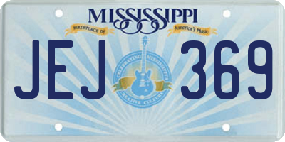 MS license plate JEJ369