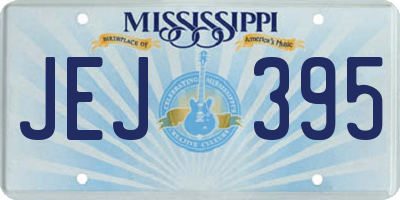 MS license plate JEJ395