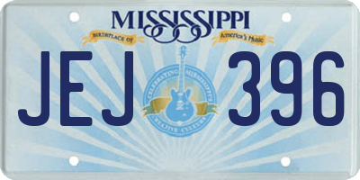 MS license plate JEJ396