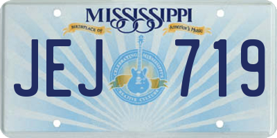 MS license plate JEJ719