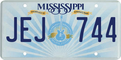 MS license plate JEJ744