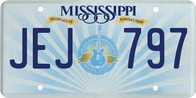 MS license plate JEJ797