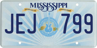 MS license plate JEJ799