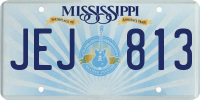 MS license plate JEJ813