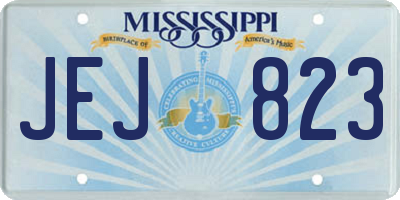 MS license plate JEJ823