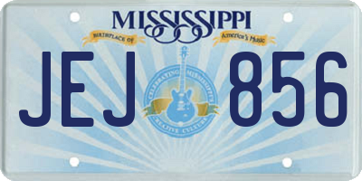 MS license plate JEJ856