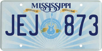 MS license plate JEJ873
