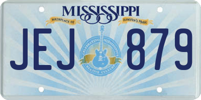 MS license plate JEJ879
