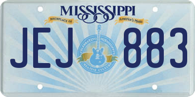 MS license plate JEJ883