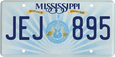 MS license plate JEJ895