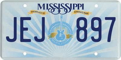 MS license plate JEJ897