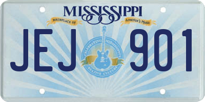 MS license plate JEJ901