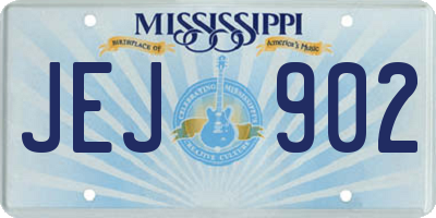 MS license plate JEJ902