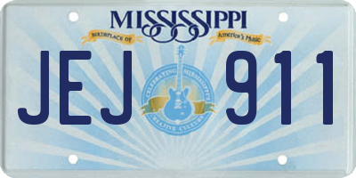 MS license plate JEJ911