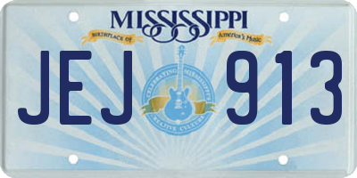 MS license plate JEJ913