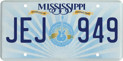 MS license plate JEJ949