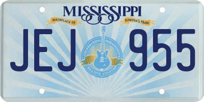 MS license plate JEJ955