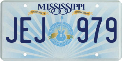MS license plate JEJ979