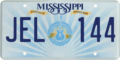 MS license plate JEL144