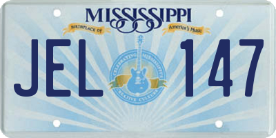 MS license plate JEL147