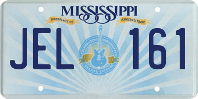 MS license plate JEL161