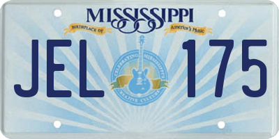 MS license plate JEL175