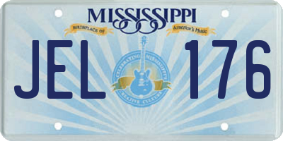 MS license plate JEL176