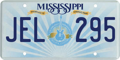 MS license plate JEL295